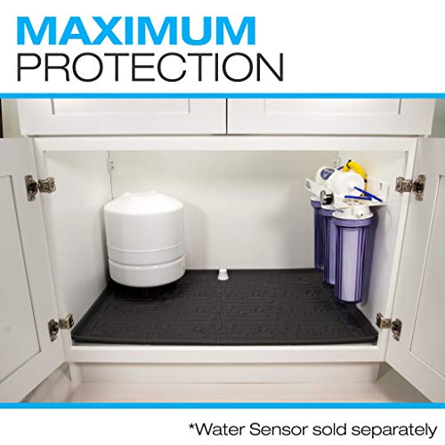  Xtreme Mats - Waterproof Under Sink Mat For Kitchen & Laundry Cabinets, Pick Your Size - 22" Depth Cabinet Shelf Protector, Flexible Under Sink Drip Tray Liner (Gray, 34" 1/4 X 22 1/4)