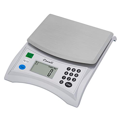 Pana V136 Large Volume Measuring Kitchen/Baking/Cooking Scale, Preprogrammed With Over 500 Ingredients, LCD Digital Display, 13lb Capacity, Universal, Light Grey