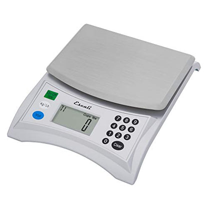  Pana V136 Large Volume Measuring Kitchen/Baking/Cooking Scale, Preprogrammed With Over 500 Ingredients, LCD Digital Display, 13lb Capacity, Universal, Light Grey