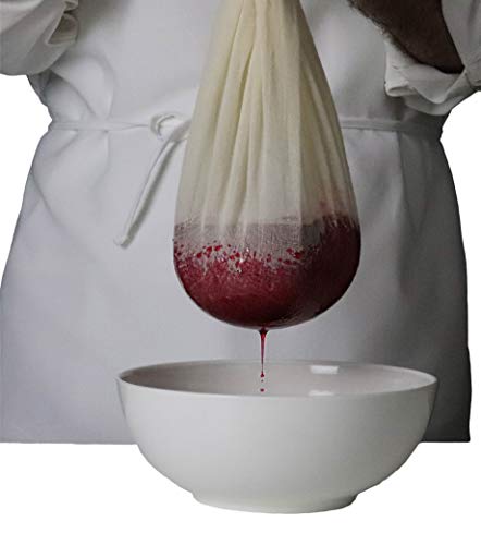  Annie's Kitchen Cheesecloth, 20x20 Inch, Grade 90 100% Unbleached Pure Cotton Muslin Cloth For Straining, Ultra Fine Reusable Hemmed Edge Double Layer Cheese Cloth Fabric For Jams, Cold Brew Coffee