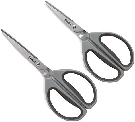  All Purpose Kitchen Shears, Heavy Duty Stainless Steel Scissors, Comfort Grip, Micro-Serrated