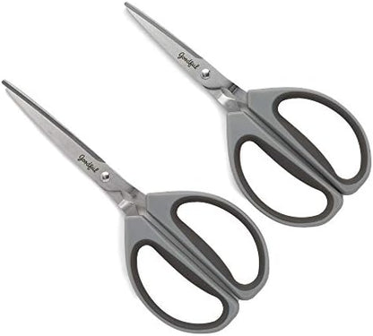  All Purpose Kitchen Shears, Heavy Duty Stainless Steel Scissors, Comfort Grip, Micro-Serrated