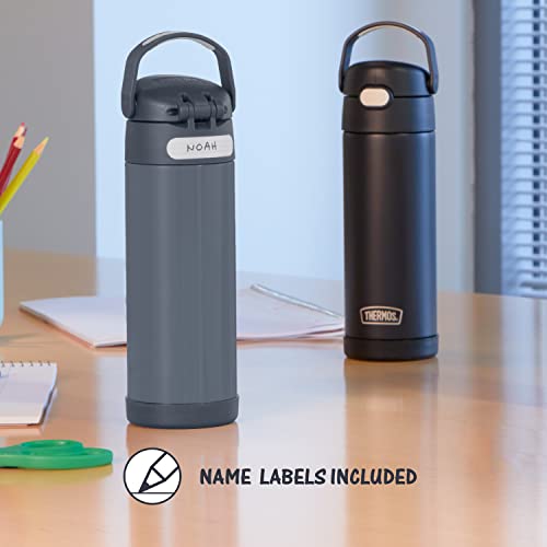 Thermos FUNTAINER 16 Ounce Stainless Steel Vacuum Insulated Bottle With Wide Spout Lid, Denim Blue
