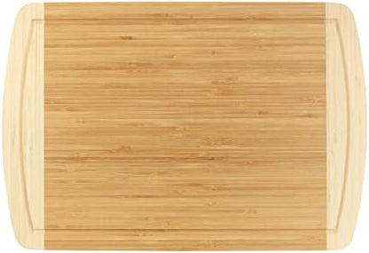  Bamboo Burner Cover Cutting Board, 3-Ply, Large, Square - Grooved/Flat (20"x20"x0.75")