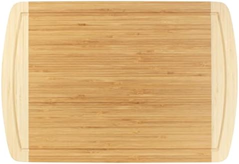  Bamboo Burner Cover Cutting Board, 3-Ply, Large, Square - Grooved/Flat (20"x20"x0.75")