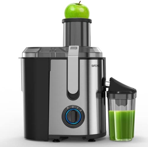  Juicer Machine, 800W Centrifugal Juicer With 3.2" Big Mouth For Whole Fruits And Vegetable, SIFENE Ultra Power Juice Extractor With 3 Speeds Settings, Celery Juicer, Carrots Juicer, Easy To Clean