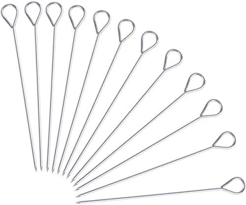  30 Pcs 6 Inches Turkey Lacers For Trussing Turkey,Stainless Steel Skewers Turkey Pins For Trussing Turkey And Poultry