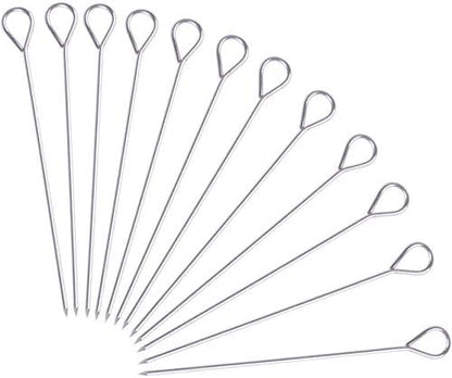  30 Pcs 6 Inches Turkey Lacers For Trussing Turkey,Stainless Steel Skewers Turkey Pins For Trussing Turkey And Poultry