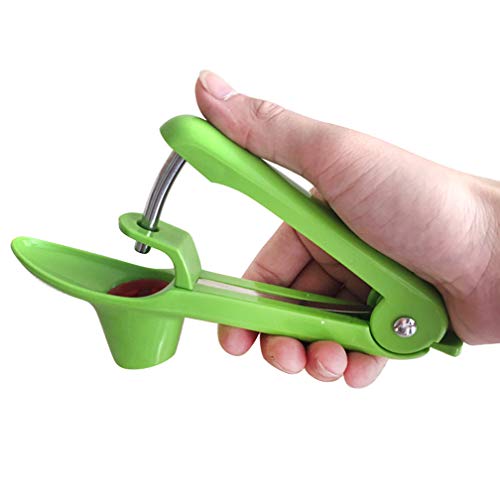  Cherry Pitter Tool, Cherry Corer Seed Remover Heavy-Duty Space-Saving Lock With Multipurpose Cleaning Brush For Make Fresh Cherry Dishes, Cherries Pie,Jam Cocktail (Green,2 PCS)