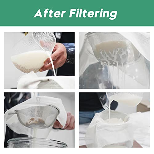  CheeseCloth, Grade 90, 100% Unbleached Cotton Fabric, Ultra Fine Muslin For Cheese Making, Cooking, Baking, Strainer, Suit For Professional & Household Cheesecloth Roll, Cheesecloth Bulk