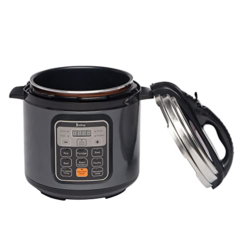 N/A Pressure Cooker 1000W Button Stainless Steel Electric Pressure Cooker 13 In 1 Cooking Mode, Stainless Steel Color