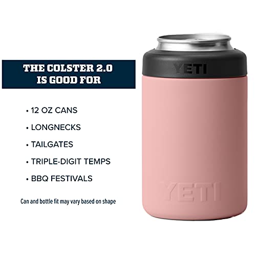 Yeti Rambler 12 Oz. Colster Can Insulator For Standard Size Cans, Sandstone Pink
