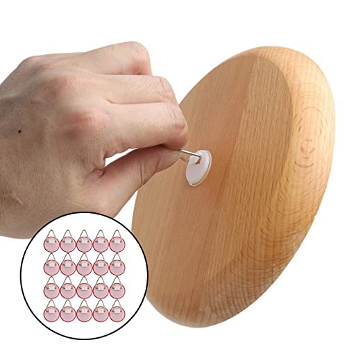  2.2cm Invisible Plate Hanger Set Vertical Plate Holders For The Wall (2), Has Good Sticky And Durable.