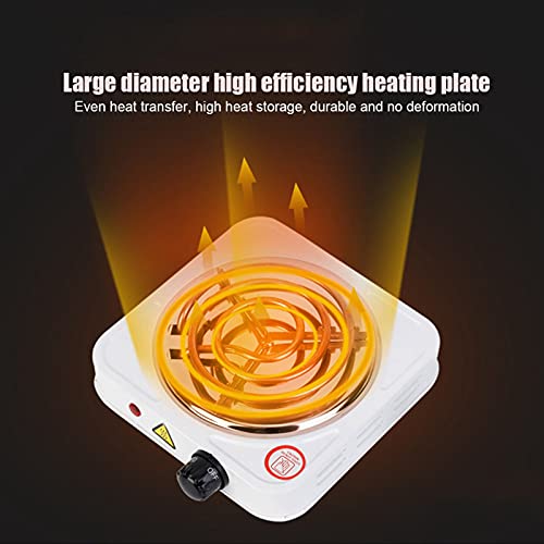  1000W Countertop Single Cast Iron Burner Electric Hot Plate Steel Portable Single Tube Easy To Wash US Plug 110V