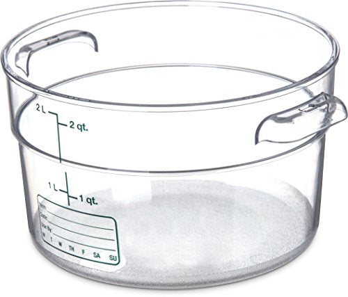  1076607 StorPlus Polycarbonate Round Food Storage Container, 8 Quart, Clear