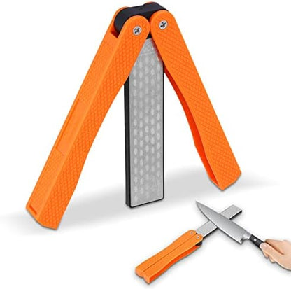  Folding Knife Sharpening Stone, Double Sided Sharpener For Sharpening Kitchen Knives, Scissors, Chopper(#1)