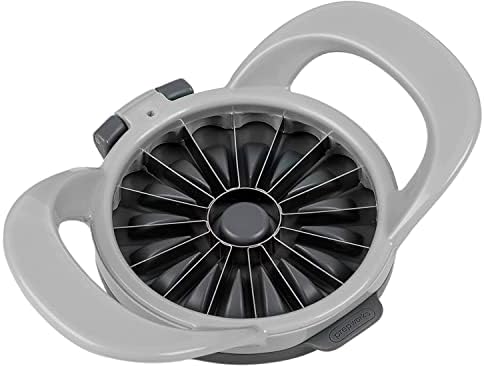  PWorks By Progressive Dishwasher Safe 16-Slice Thin Apple Slicer And Corer With Attached Safety Cover