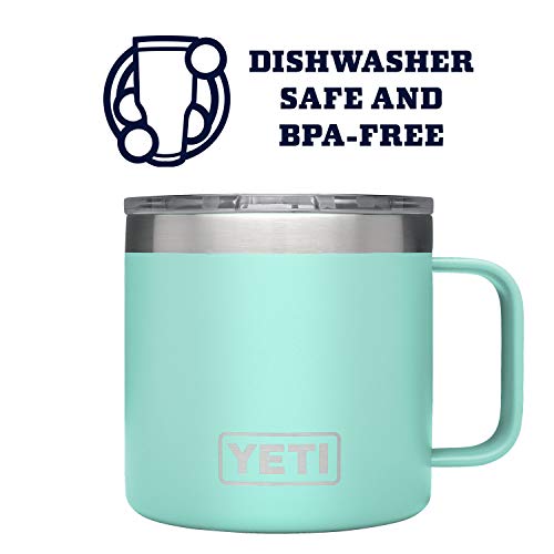 Yeti Rambler 14 Oz Stainless Steel Vacuum Insulated Mug With Lid