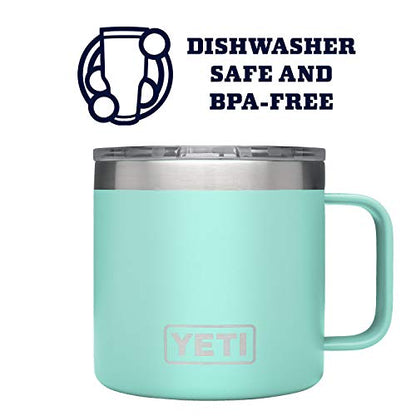 Yeti Rambler 14 Oz Stainless Steel Vacuum Insulated Mug With Lid