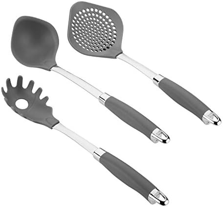  SureGrip Nonstick Utensil Kitchen Cooking Tools Set, 6 Piece, Graphite