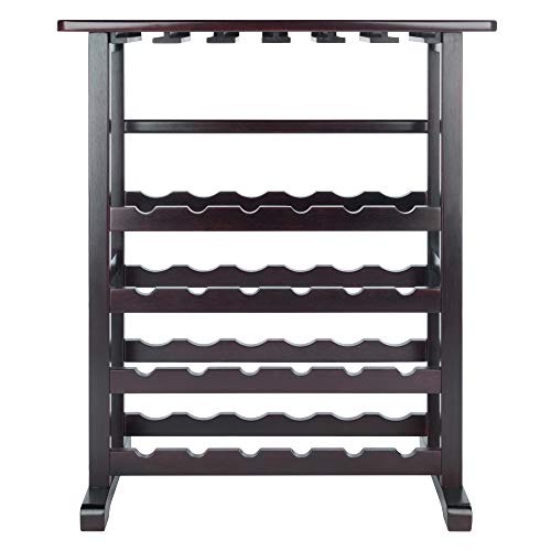  Vinny Wine Storage, 31.5"W X 35.67"H X 16.22"D, Espresso