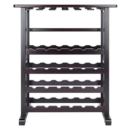  Vinny Wine Storage, 31.5"W X 35.67"H X 16.22"D, Espresso