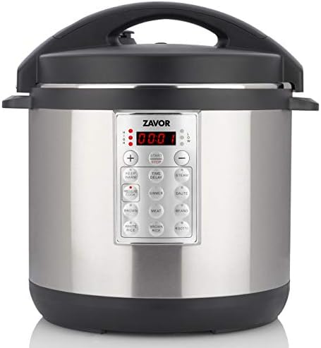  Zavor Select 6 Quart Electric Pressure Cooker And Rice Cooker With Non-stick Inner Cooking Pot And Brushed Stainless Steel Finish (ZSESE01)
