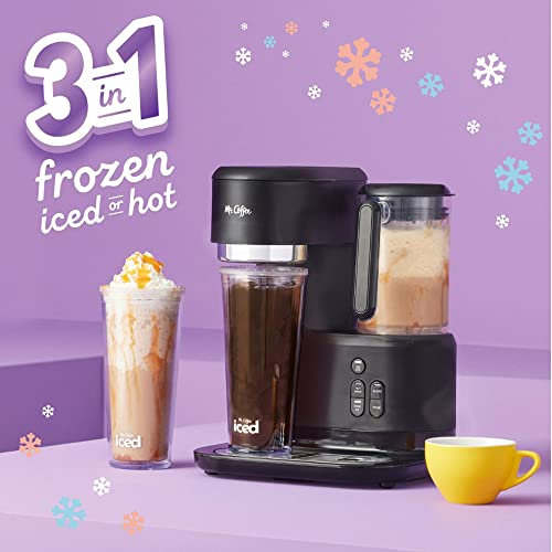 Mr. Coffee® Single-Serve 3-in-1 Iced And Hot Coffee And Tea Maker And Blender With Reusable Filter, Scoop, Recipe Book, 2 Tumblers, Lids And Straws