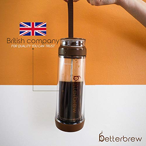  Travel French Press Coffee Maker | Portable Insulated Coffee Press With Plunger For Travel, Commuting And Outdoors | Borosilicate Glass Cup For Proper Coffee To Go! (15 Oz)…