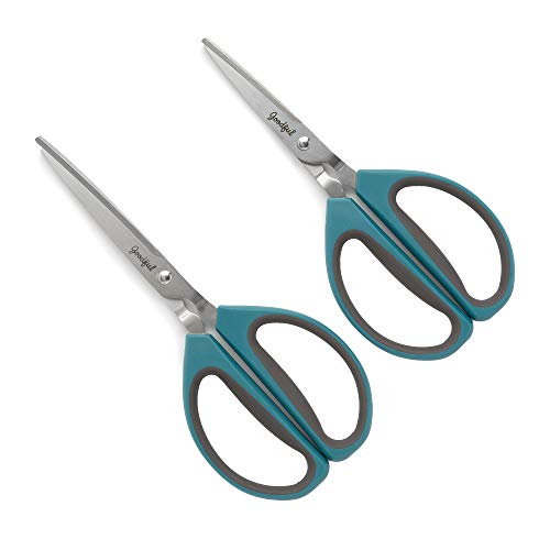  All Purpose Kitchen Shears, Heavy Duty Stainless Steel Scissors, Comfort Grip, Micro-Serrated