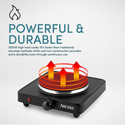  P-303 Single Burner Hot Plate, Black