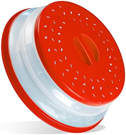  Foldable Microwave Cover For Heating And Multipurpose Use - BPA-Free (Red)