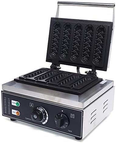  Electric Waffle Maker Machine 2000W, 4 Slice Nonstick Waffle Maker, Commercial Stainless Steel Square Waffle Maker, Temperature And Time Control, For Restaurant Bakeries Snack Bar Home, 50~300℃