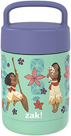  Kids' Vacuum Insulated Stainless Steel Food Jar With Carry Handle, Thermal Container For Travel Meals And Lunch On The Go, 12 Oz, Lilo And Stitch