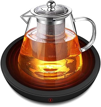  Lectric Coffee Cup Warmer For Desk, Smart Coffee Mug Heater Warmer For Home Office, Warming Plate For Tea, Milk & Candle – ENIGMA (White)