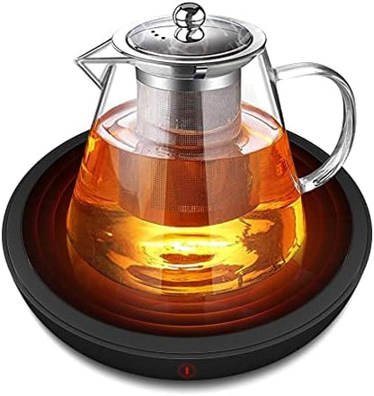  Lectric Coffee Cup Warmer For Desk, Smart Coffee Mug Heater Warmer For Home Office, Warming Plate For Tea, Milk & Candle – ENIGMA (White)