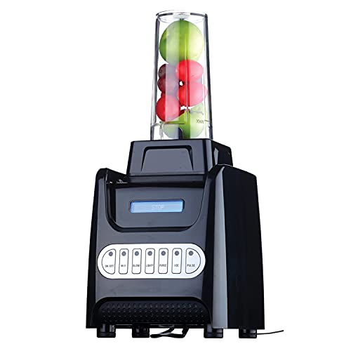  Vente Kitchen Countertop Blender With Dispenser Stainless Steel Blade & 1.5L BPA-Free Portable Easy Clean Jar, 1000 Watt Base Powered Electric Mixer For Smoothie Protein Shakes, Black BLH1000B