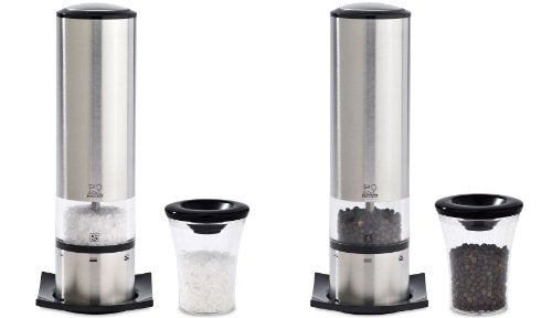 Peugeot Electric Salt & Pepper Mill Set - Stainless (Elis U'select Stainless Steel)