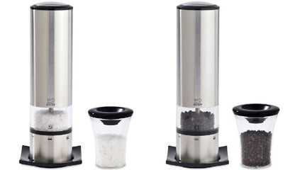 Peugeot Electric Salt & Pepper Mill Set - Stainless (Elis U'select Stainless Steel)