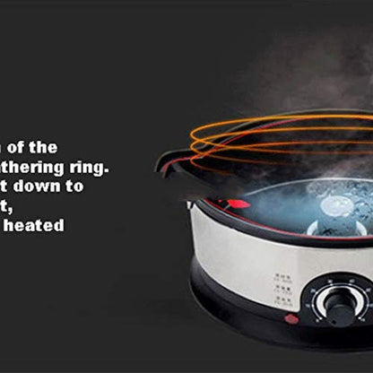  WAZTT Home Electric Food Steamer Multifunctional Steamer Pot Automatic Power-Of 3-Layer Large Capacity Seafood Steamer Cooker