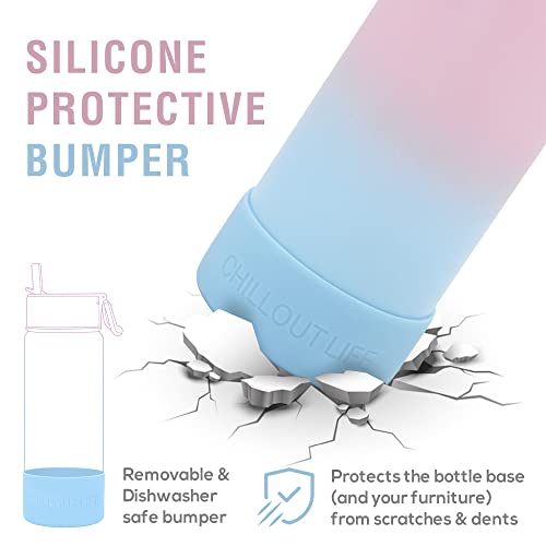  17 Oz Insulated Water Bottle With Straw Lid For Kids And Adult + 20 Funny Waterproof Stickers - Perfect For Personalizing Your Kids Metal Water Bottle