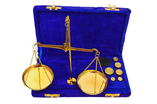  Old Traditional Goldsmith Weight (tarazu) Showpiece Brass Weighing Scale Balance Justice Law Scale Decoration Vintage Apothecary Scale - Small Brass Weight Scale