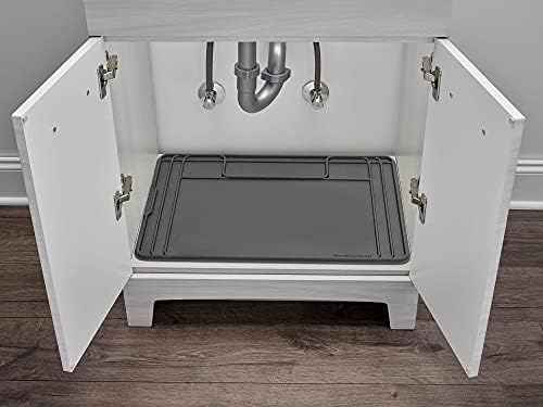 Weathertech SinkMat Waterproof Under The Sink Cabinet Protection Mat, 34 By 22 Inches, Black