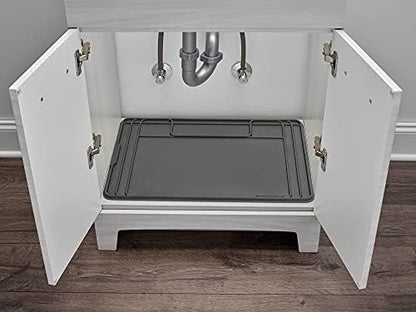 Weathertech SinkMat Waterproof Under The Sink Cabinet Protection Mat, 34 By 22 Inches, Black