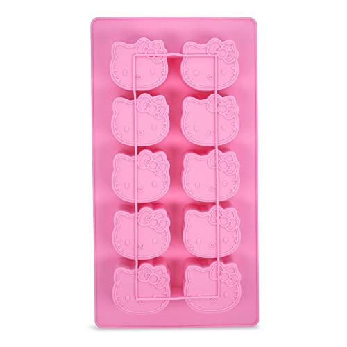  Sanrio Hello Kitty Flexible Silicone Mold Ice Cube Tray In Character Shapes | Reusable Ice Mold For Freezer