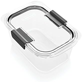 Rubbermaid Brilliance Food Storage Container, Large, 9.6 Cup, Clear 2024351