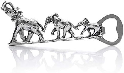  Elephant Bottle Opener, Unique Elephant Gifts For Men, Women (Silver)