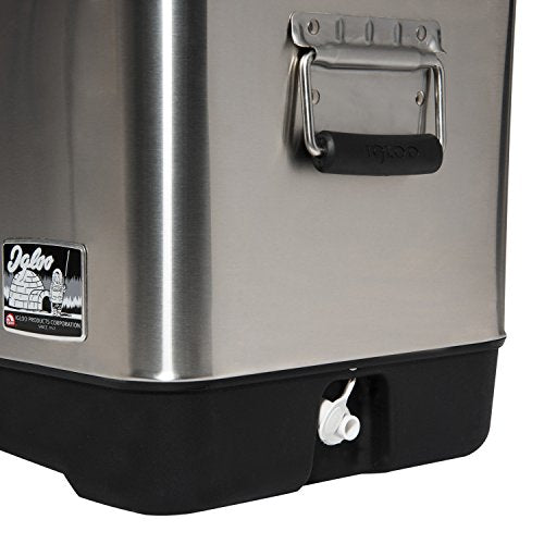 Igloo 54 Qt Steel Belted Legacy Stainless Steel Cooler With Bottle Opener