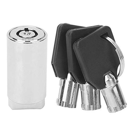  Vending Machine Lock, Zinc Alloy Chrome Vending Machine Lock Cylinder For Automatic Selling Machines With 3 Keys
