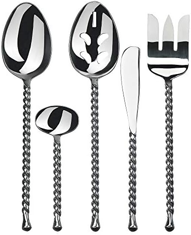  4-Piece Knife Set-Silver Tear Collection Polished/Matte Stainless Steel Spreaders, Cheese And Butter Spreading Knives, Dishwasher Safe